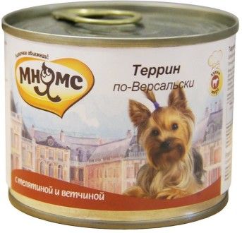 Консервы Мнямс для собак Террин по-Версальски (телятина с ветчиной) 200 г