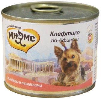 Консервы Мнямс для собак Клефтико по-Афински (ягненок с томатами) 200 г