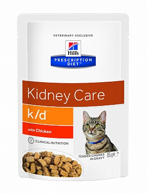 Консервы Hill's Prescription Diet K/D Renal Health для кошек, Заболевания почек, Курица