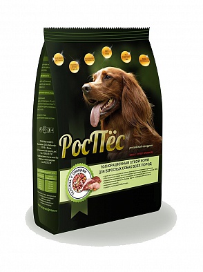 Сухой корм РосПес Про-Актив Мясное Ассорти с Рисом и Овощами для взрослых собак