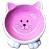 КерамикАрт миска керамическая Мордочка кошки на ножках 100 мл, розовая