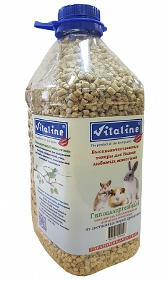 Наполнитель Vitaline для животных гипоаллергенный из лиственных пород древесины (ПЭТ бутылка)