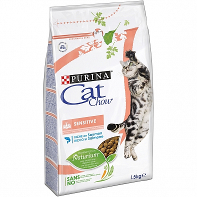 Сухой корм Cat Chow Special Care Sensitive для взрослых кошек, Чувствительное пищеварение