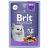 Консервы Brit Premium для взрослых кошек треска в желе