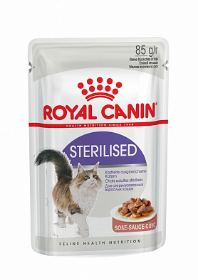Консервы Royal Canin Sterilised в соусе для взрослых кошек, Кастрированные или стерилизованные