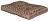 MidWest лежанка Ombre плюшевая с завитками 46х33 см мокко