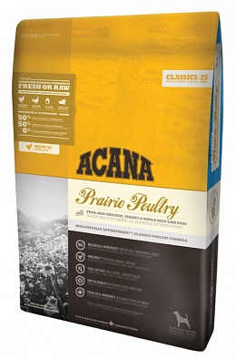 Сухой корм Acana Prairie Poultry для взрослых собак, с цыпленком