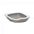 Imac туалет-лоток для кошек угловой FRED 51х51х15,5h см, светло-серый