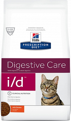 Сухой корм Hill's Prescription Diet I/D Gastrointestinal Health для взрослых кошек, Нарушение пищеварения