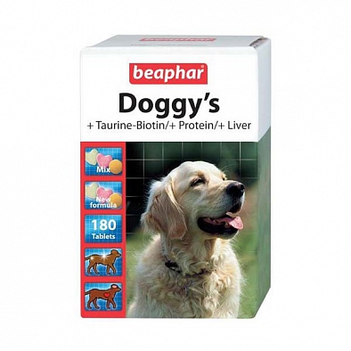 Beaphar 12568 Doggy's Mix Витамины для собак 180таб