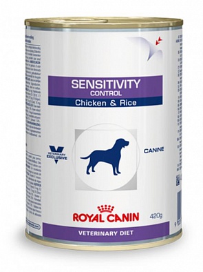 Консервы Royal Canin Sensitivity Control для взрослых собак, Пищевая аллергия, курица/рис