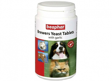 Beaphar 12664 Brewers Yeast Витамины для собак и кошек с пивными дрожжами и чесноком 250таб