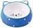 КерамикАрт миска керамическая для кошек 250 мл Мордочка кошки голубая