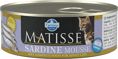 Консервы Farmina MATISSE для кошек всех пород, мусс с сардинами