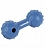 Beeztees 625933 Игрушка для собак Гантель с колокольчиком голубая, резина 11,5см