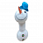 GiGwi 75472 Игрушка для собак Кристмас Снеговик с пищалкой 21см