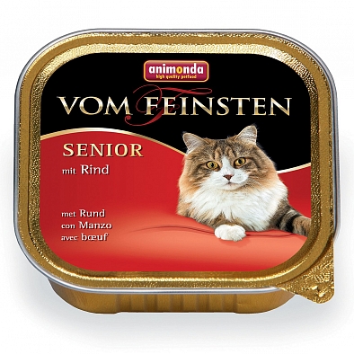 Консервы Animonda Vom Feinsten Senior для кошек старше 7 лет, с говядиной