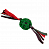 GiGwi 75474 Игрушка для кошек Кристмас Мячик плетеный с колокольчиком 8см