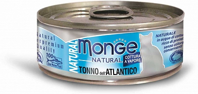 Консервы Monge Cat Natural для кошек атлантический тунец 80 г