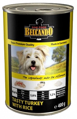 Консервы Belcando для собак Индейка с рисом