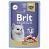 Консервы Brit Premium для взрослых кошек форель в желе