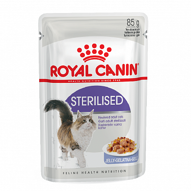 Консервы Royal Canin Sterilised в желе для взрослых кошек, Кастрированные или стерилизованные