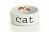 Beeztees 651460 Snapshot Миска для кошек керамическая 300мл*11,5*4см
