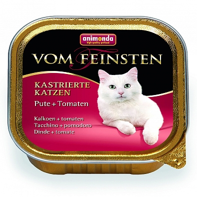Консервы Animonda Vom Feinsten for castrated cats для кастрированных кошек, с индейкой и томатами