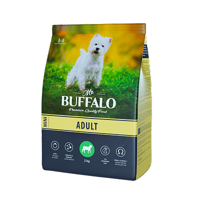 Сухой корм Mr.Buffalo ADULT MINI для взрослых собак малых пород, ягненок
