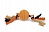 Beeztees 626705 Игрушка для собак Sumo Fit Ball Мяч на канате оранжевый 31,8*7,9*7,9см