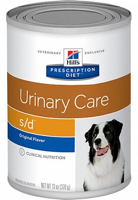 Консервы Hill's Prescription Diet S/D Urinary - Dissolution для взрослых собак, Заболевания мкб