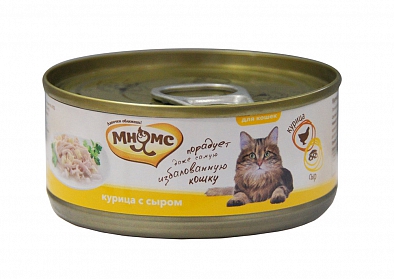 Консервы Мнямс для кошек Курица с сыром в нежном желе 70 г